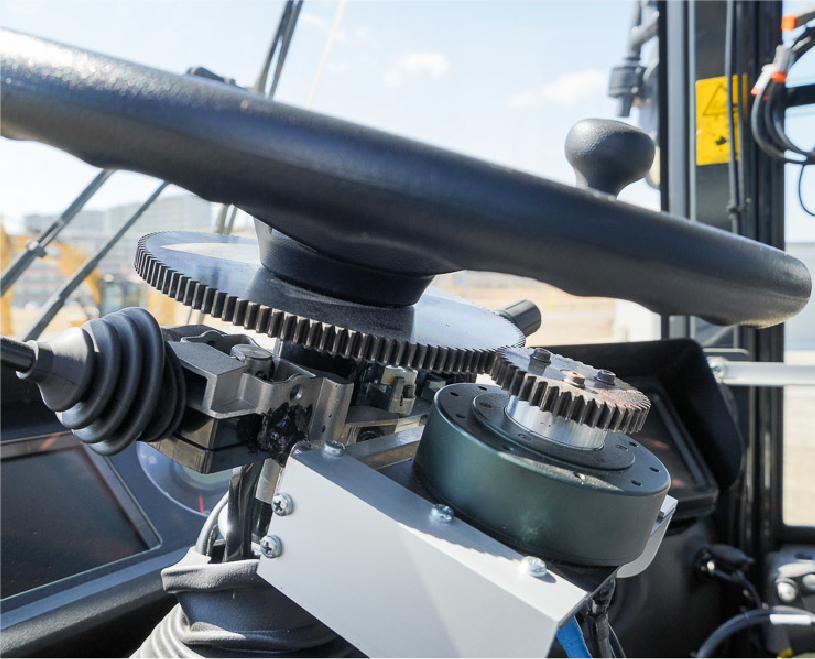 ステアリングとギアメカ