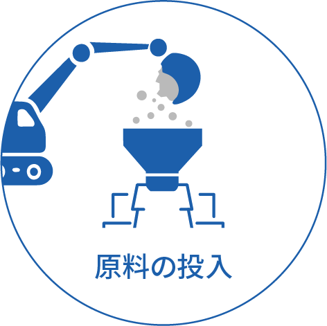 原料の投入